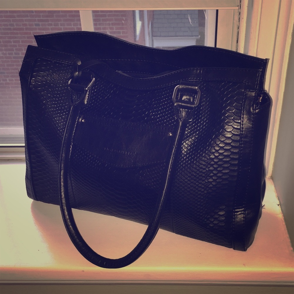 Tiganello - Black Handbag Purse Satchel